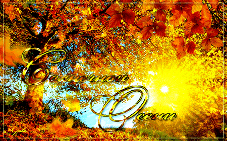 Солнечной осени - Осень открытки для поздравления