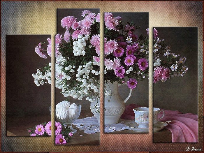 Натюрморт ваза с цветами~Красивые цветы